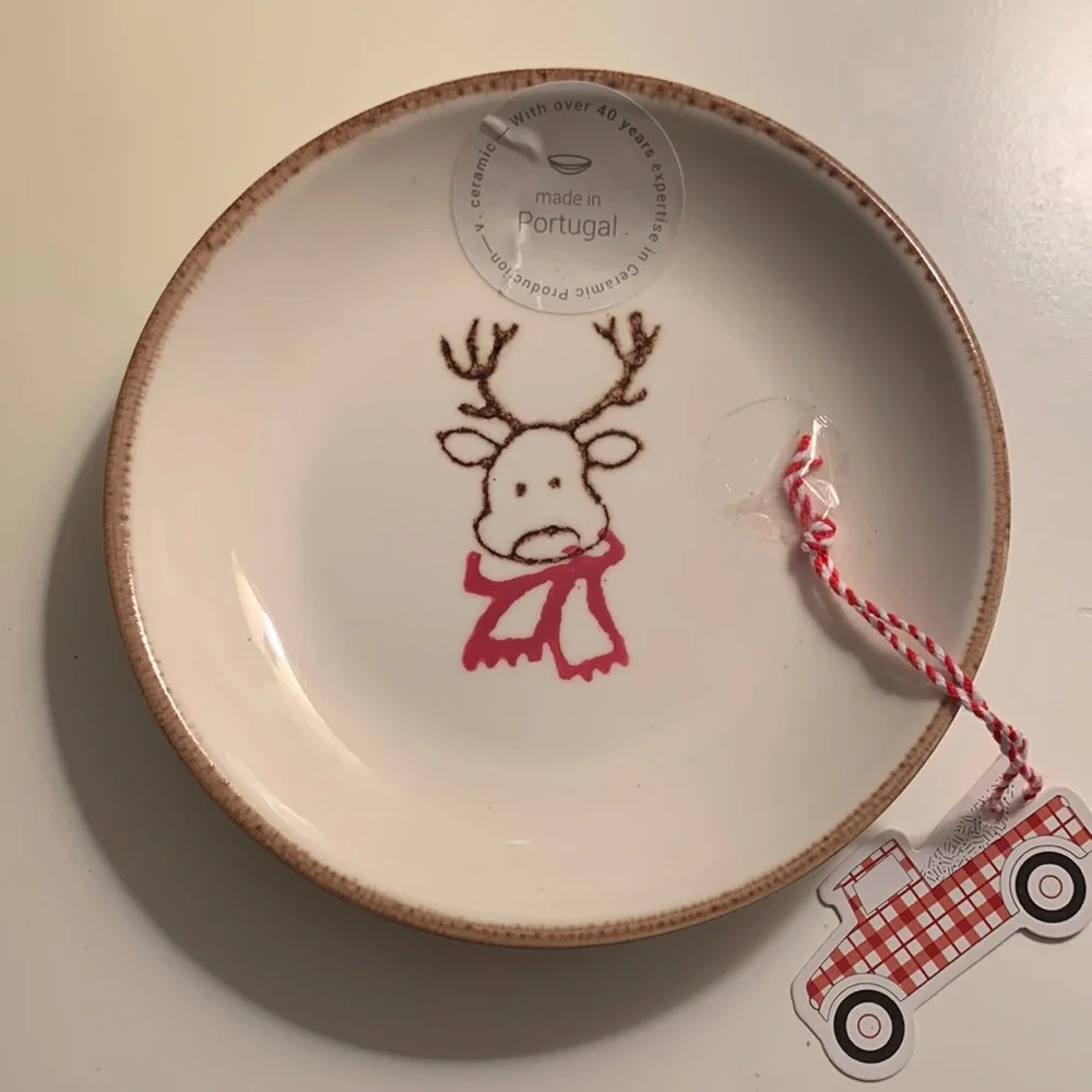 NWT Ceramic Deer Trinket Dish